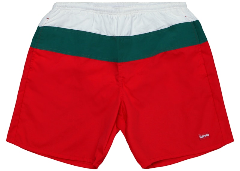 Supreme Split Logo Water Short Red