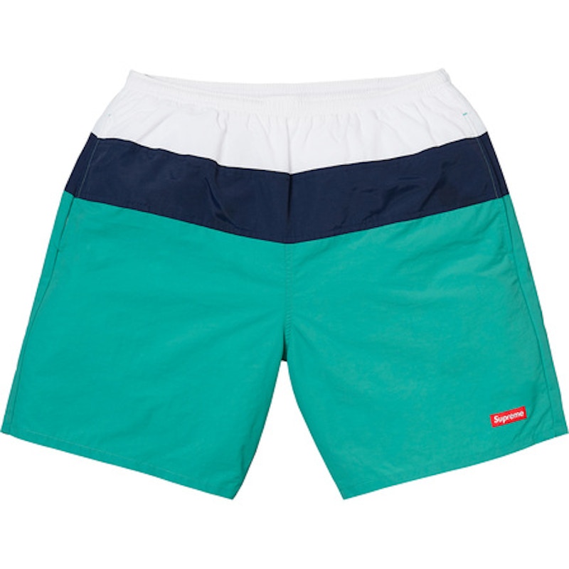 Supreme Split Logo Water Short Teal