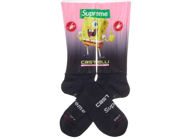 Supreme SpongeBob SquarePants Castelli Cycling Sock (1 Pack) Black