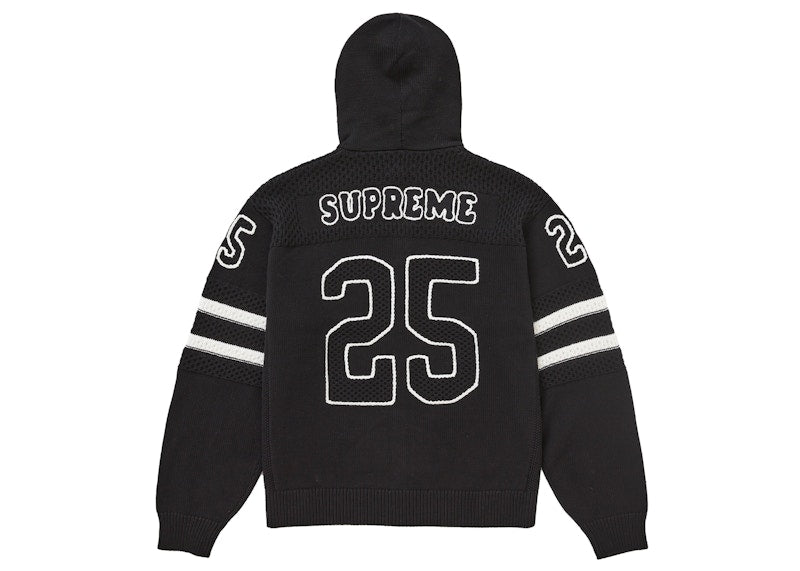 Supreme Sport Zip Up Hooded Sweater (FW25) Black