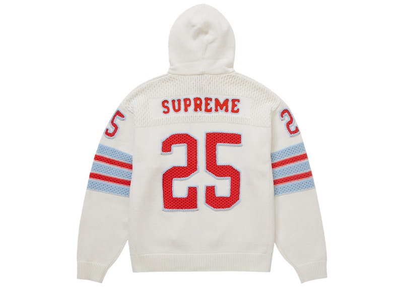 Supreme Sport Zip Up Hooded Sweater (FW25) White