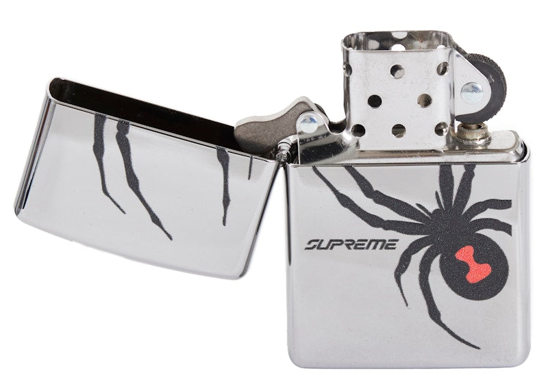 Supreme Spyder Zippo Silver