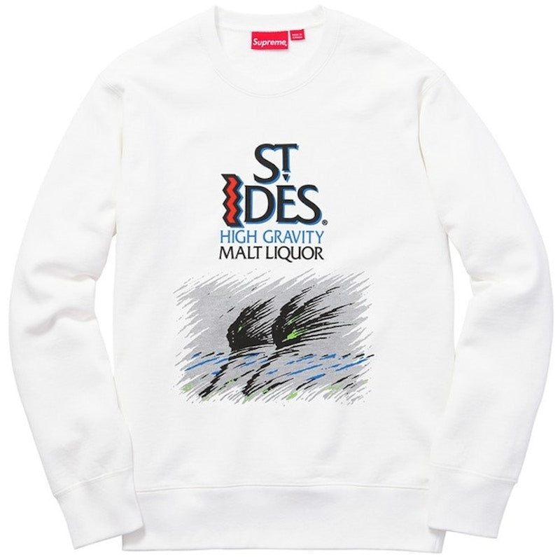Supreme St Ides Crewneck Off-White