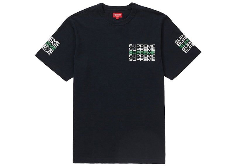 Supreme Stack Logo Tee Navy