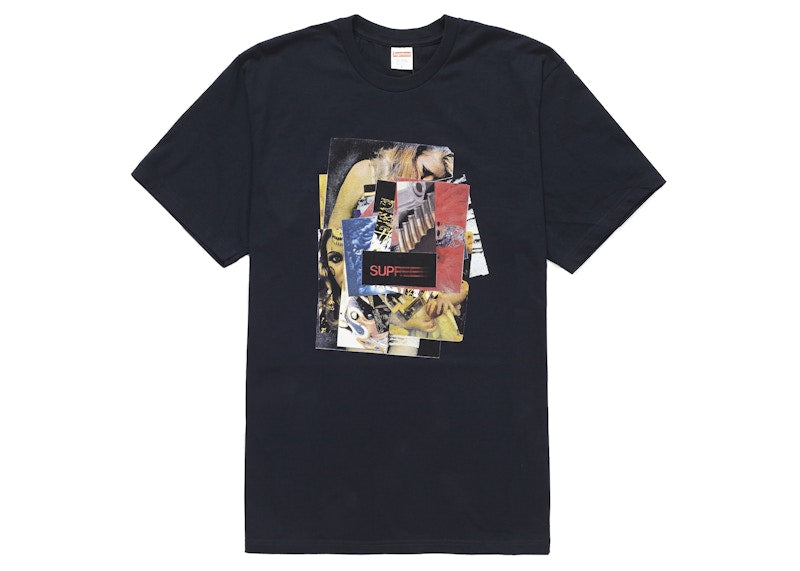 Supreme Stack Tee Navy
