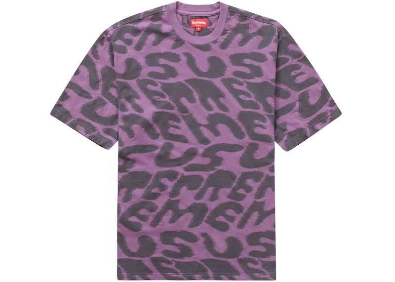 Supreme Stacked Intarsia S/S Top Purple