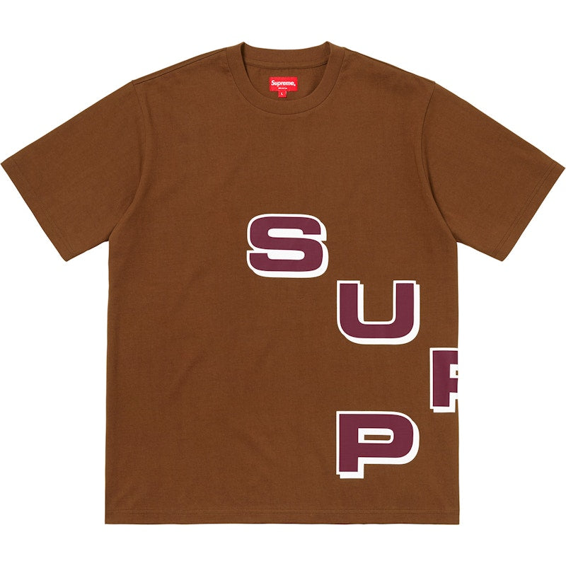 Supreme Stagger Tee Brown