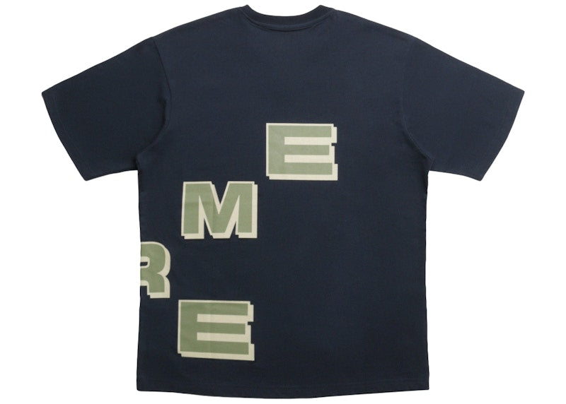 Supreme Stagger Tee Navy