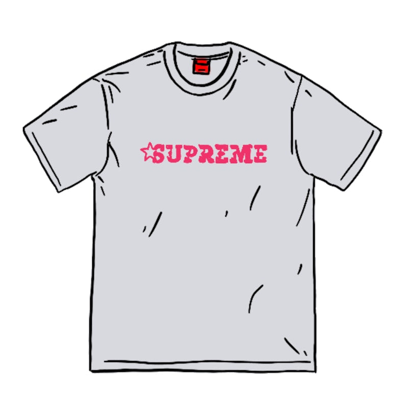 Supreme Star Logo S/S Top Heather Grey