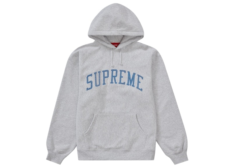 Supreme Stars Arc Hooded Sweatshirt Ash Grey