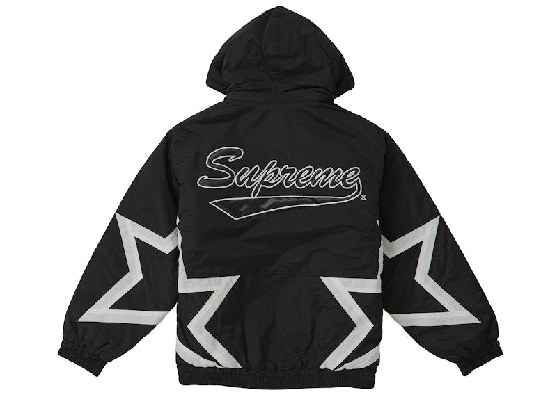 Supreme Stars Puffy Jacket Black