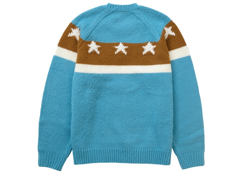 Supreme Stars Sweater Dusty Blue
