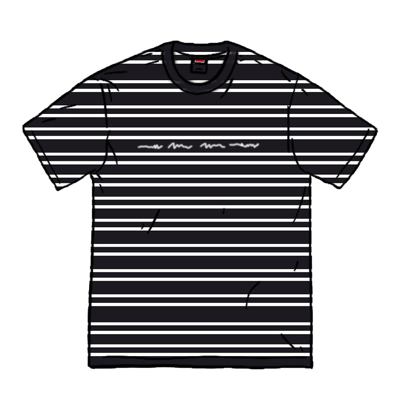 Supreme Stati Uniti Stripe S/S Top Black