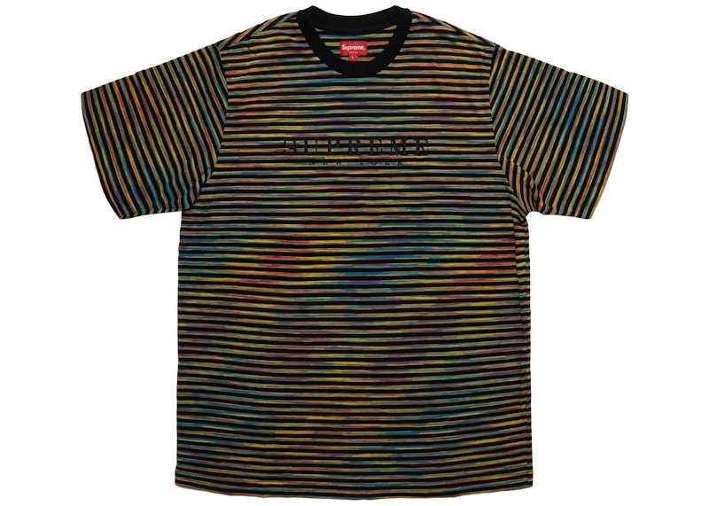 Supreme Static Stripe Top Black