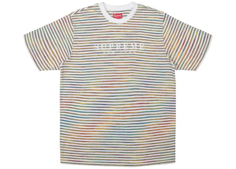 Supreme Static Stripe Top White