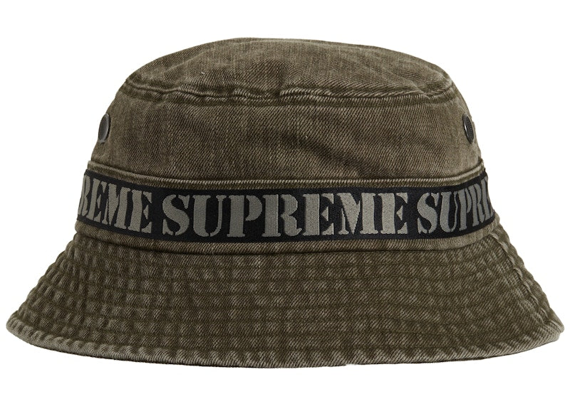 Supreme Stencil Webbing Boonie Olive