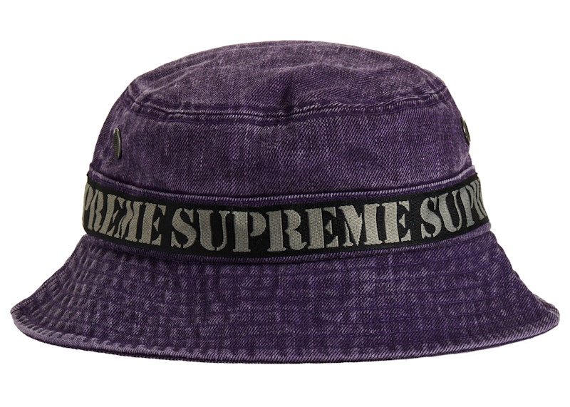 Supreme Stencil Webbing Boonie Purple