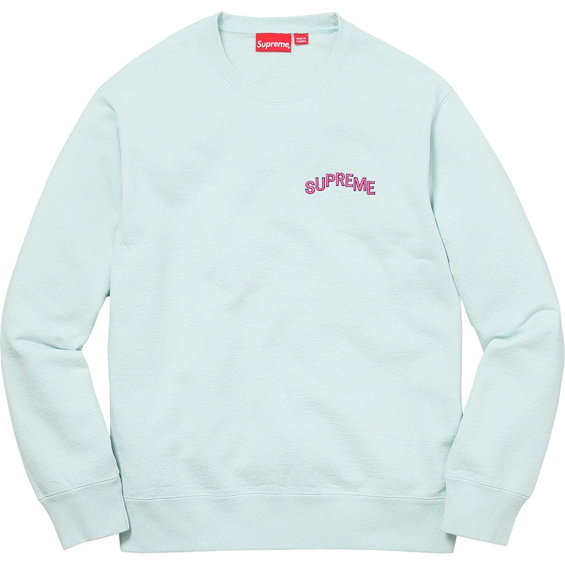 Supreme Step Arc Crewneck Ice Blue