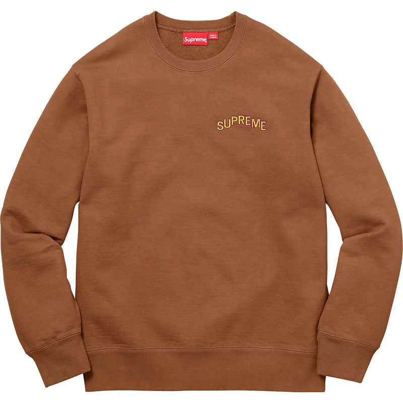 Supreme Step Arc Crewneck Rust