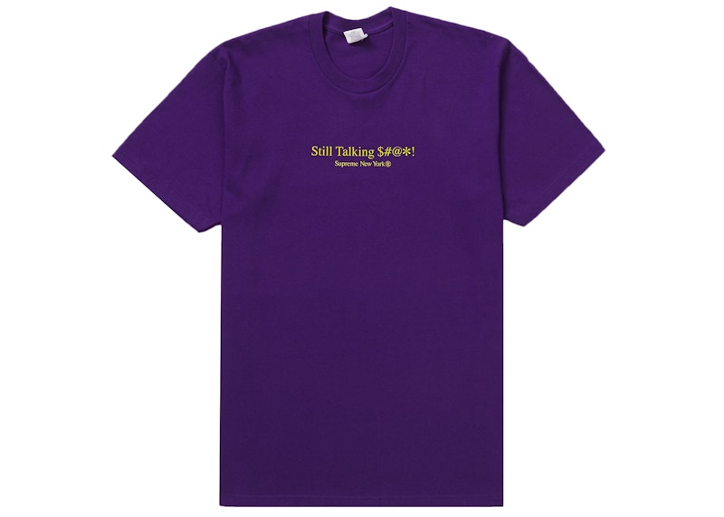 Supreme Still Talking Tee Purple