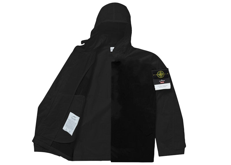 Supreme Stone Island Cotton Cordura Shell Jacket Black