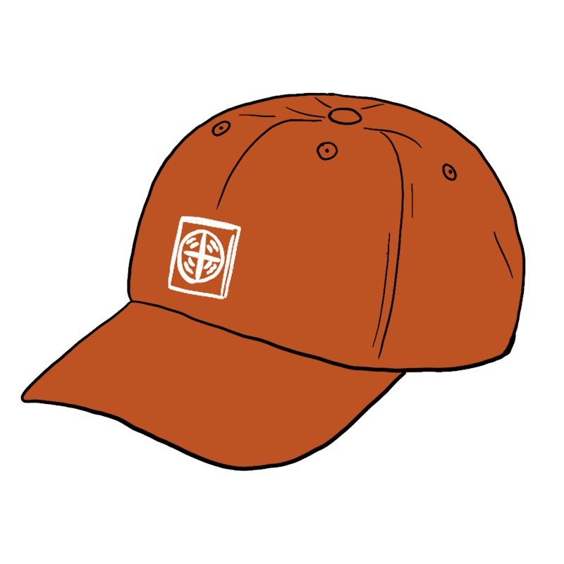 Supreme Stone Island Nylon 6-Panel Coral
