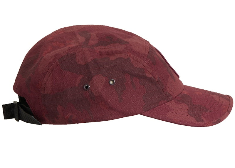 Supreme Stone Island Reactive Ice Camo Ripstop Camp Cap Red