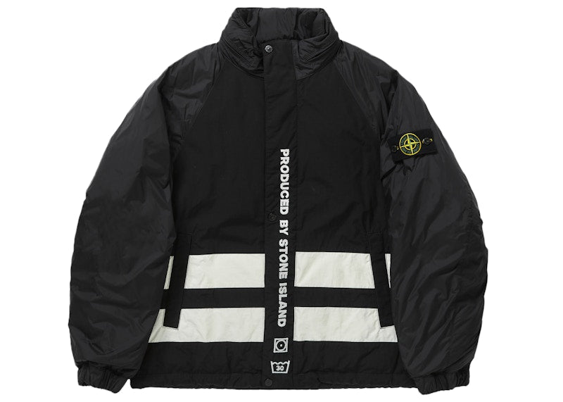 Supreme Stone Island Reversible Down Puffer Jacket Black