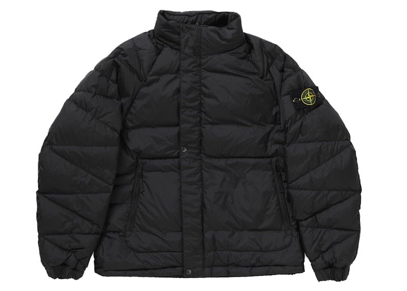 Supreme Stone Island Reversible Down Puffer Jacket Black