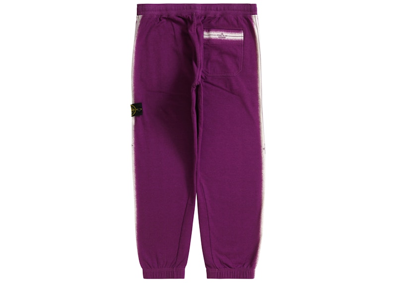 Supreme Stone Island Stripe Sweatpant Purple