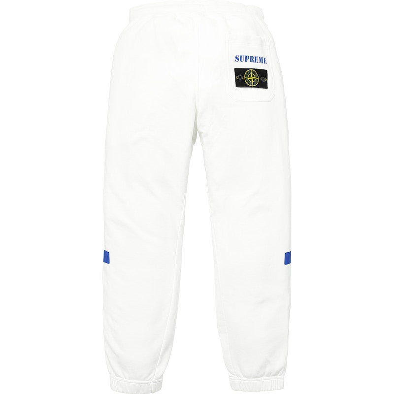 Supreme Stone Island Sweatpant White