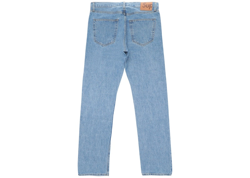 Supreme Stone Washed Slim Jeans Stone Washed Indigo