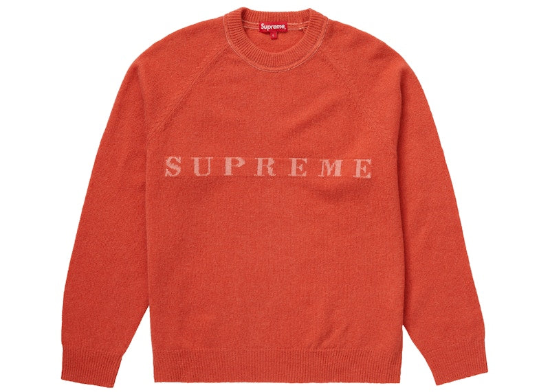 Supreme Stone Washed Sweater Red