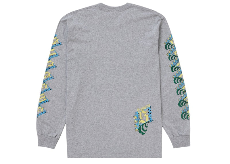 Supreme Strawberries L/S Tee Heather Grey