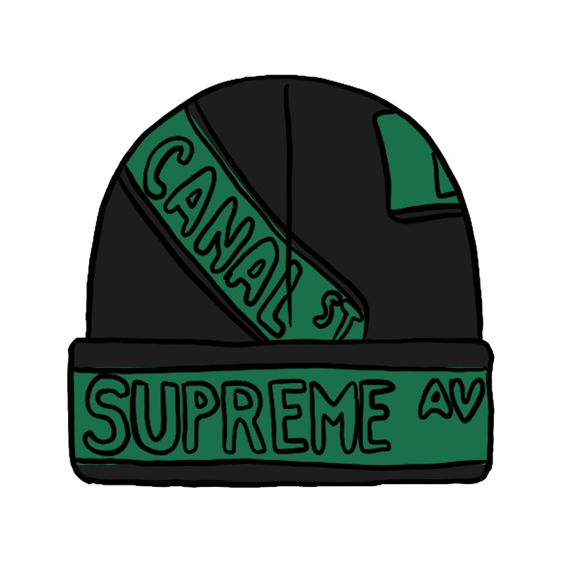 Supreme Street Signs Beanie Black
