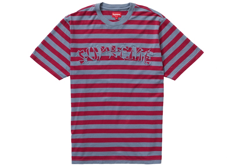 Supreme Stripe Applique S/S Top Slate