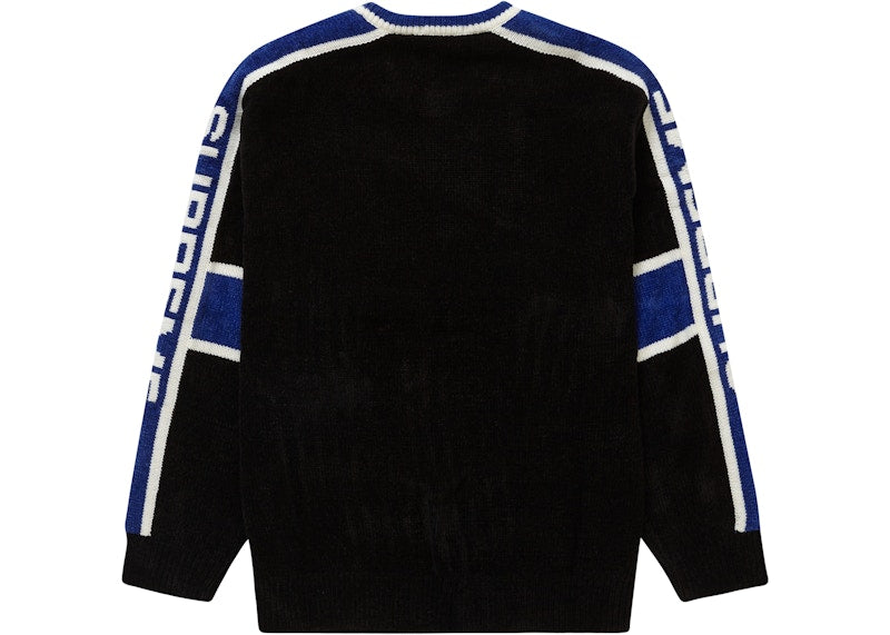 Supreme Stripe Chenille Sweater Black