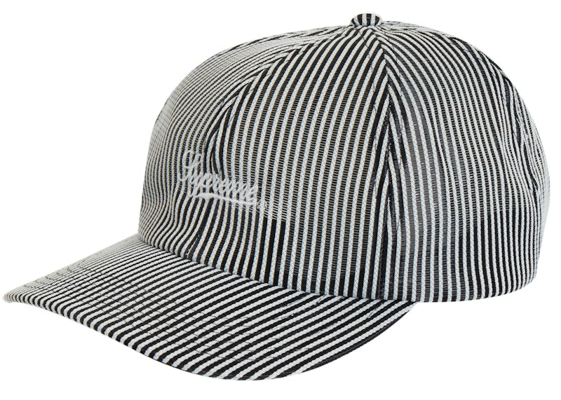 Supreme Stripe Mesh 6-Panel Black