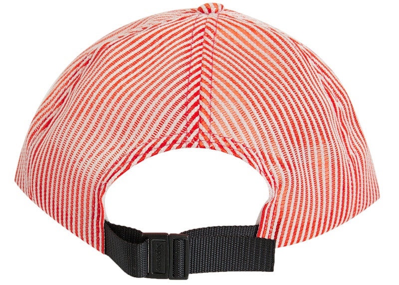 Supreme Stripe Mesh 6-Panel Red