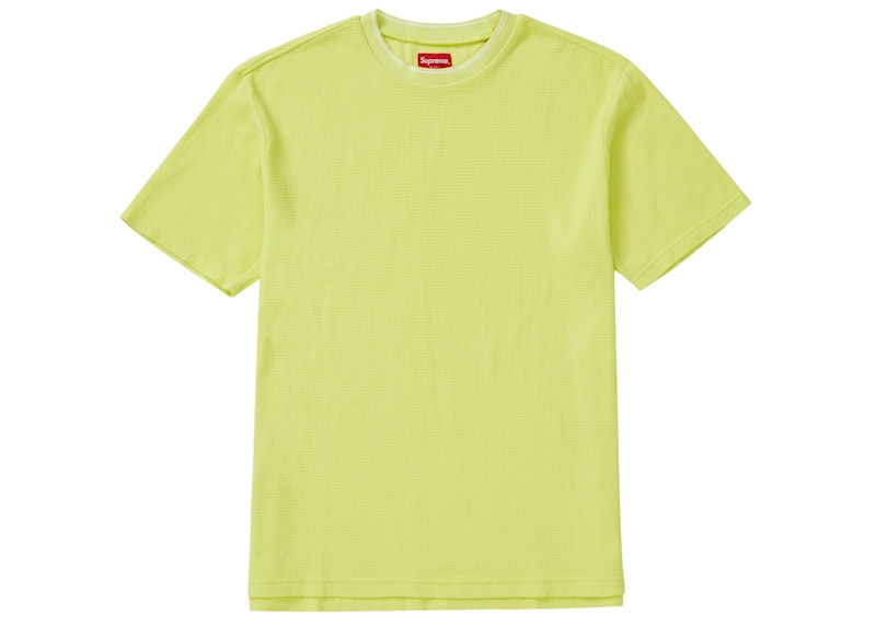 Supreme Stripe Rib Waffle Top Pale Lime