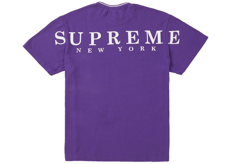 Supreme Stripe Rib Waffle Top Purple
