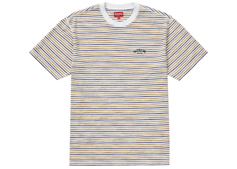 Supreme Stripe Thermal S/S Top White