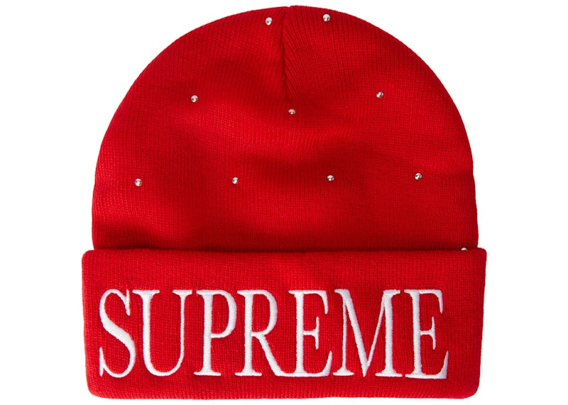 Supreme Studded Beanie Red