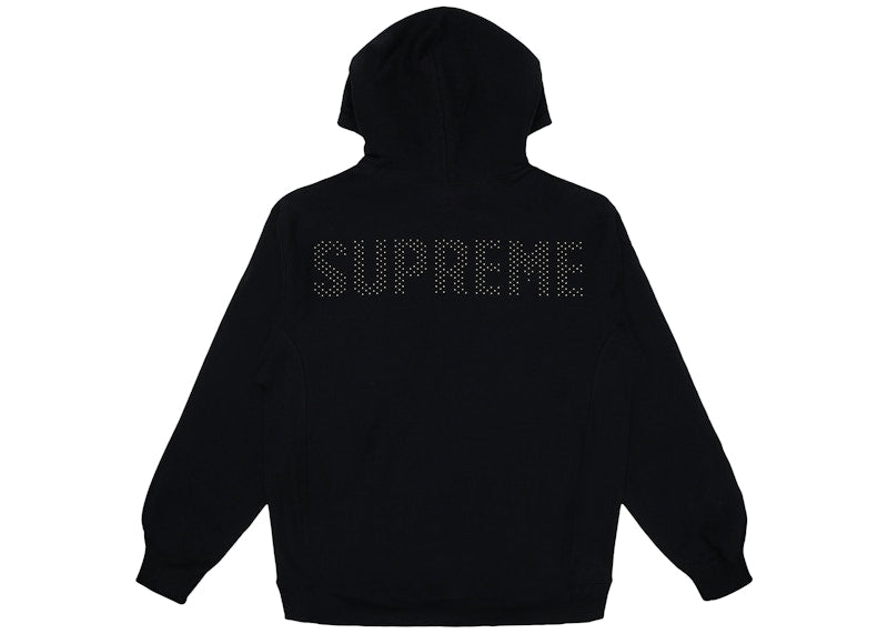 Supreme Studded Hooded Sweatshirt Black