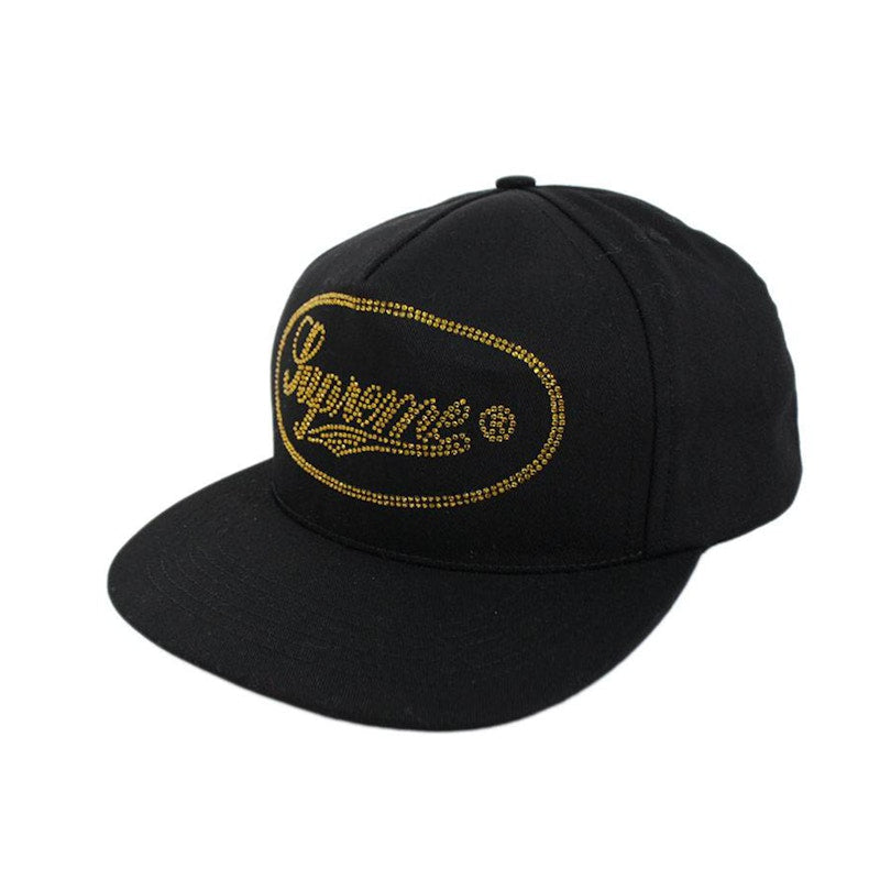Supreme Studded Script Logo 5-Panel Black