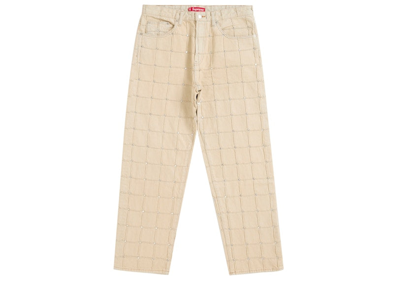 Supreme Studded Seam Loose Fit Jean Natural