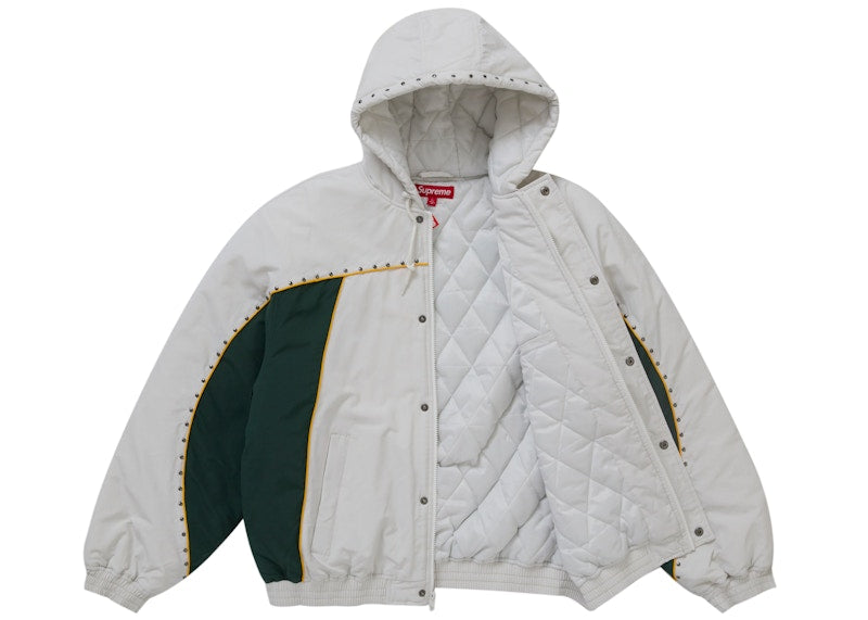 Supreme Studded Stadium Jacket White