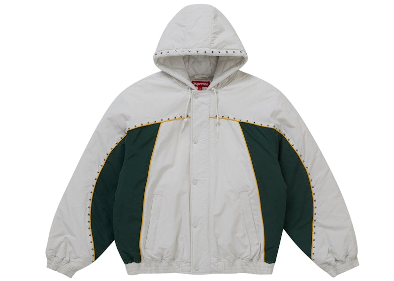 Supreme Studded Stadium Jacket White