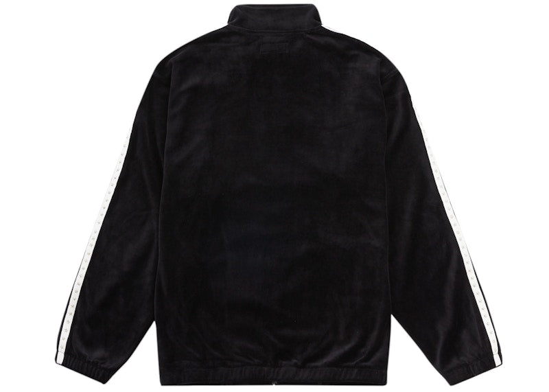 Supreme Studded Velour Track Jacket Black