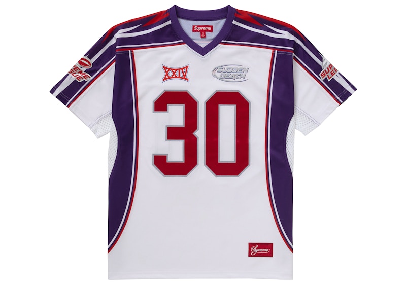 Supreme Sudden Death Football Jersey White